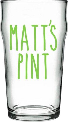 Personalised Pint Vinyl Sticker Decal Transfer Label For Beer, Drinkglasses, Bottles, Carafe. Any Name Personalised, Fantastic Gift Idea