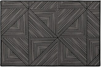 Door Mats: Angles And Lines Door Mat, Gray