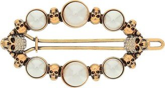 Pearly Skull Hair Clip