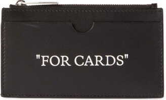 Quote Bookish Zipped Card Cas Black Whit