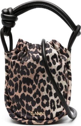 Leopard-Print Bucket Bag