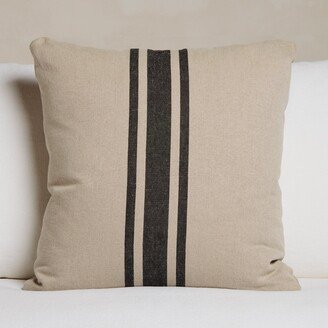 Indoor Striped Linen Euro Pillow 26 X 26