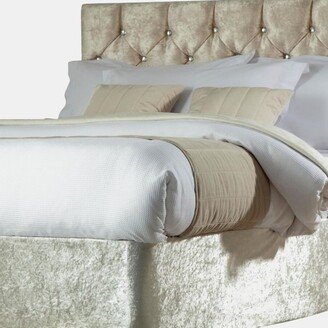 Belledorm Belledorm Divan Crushed Velvet Base Wrap (Champagne) (Queen) (UK