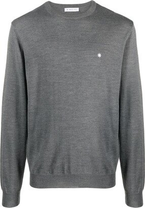 Crew-Neck Wool Jumper-AH