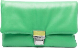 Faux-Leather Clutch Bag