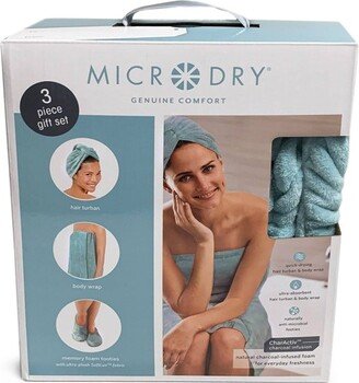 3pc Bath Spa Set Blue - Microdry