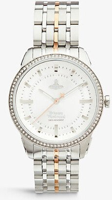 Vivienne Westwood Watches Womens Silver VV262WSSR East End Crystal-embellished Stainless-steel Quartz Watch