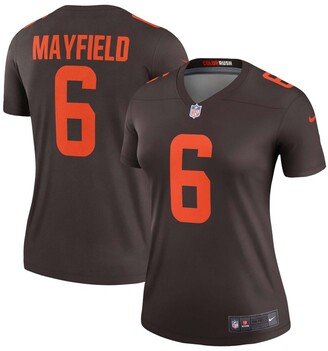 Women's Baker Mayfield Brown Cleveland Browns Alternate Legend Jersey