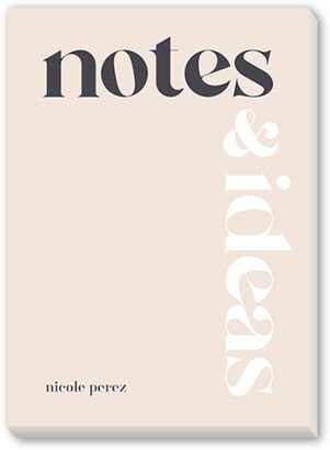 Notepads: Notes And Ideas Notepad, Beige, Matte