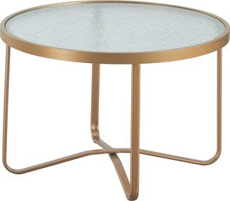 Mirabelle Outdoor Coffee Table, French Gold