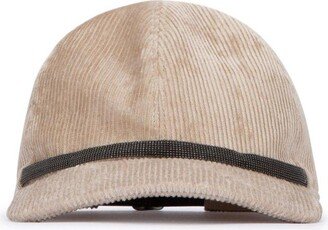 Corduroy Curved Peak Cap-AA