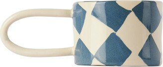 Henry Holland Studio Blue & White Check Loop Mug