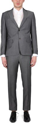 Single-Breasted Cropped Leg Tailored Suit