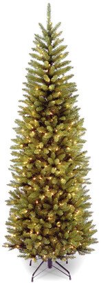 National Tree Company 6.5Ft Kingswood Fir Pencil Tree With 250 Clear Lights