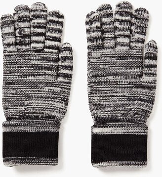 Space-dyed wool gloves