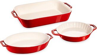 3-Piece Ceramic Baking Dish Set