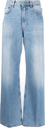 High-Waist Wide-Leg Jeans-AO