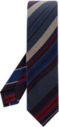 Logo Detailed Striped Tie