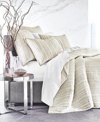 Closeout! Variegated Stripe Velvet Coverlet, Full/Queen, Created for Macy's