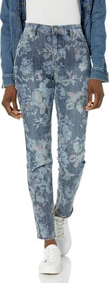 Laurie Felt Floral Relaxed Straight Jeans