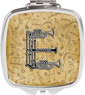 CJ2004-ESCM Letter E Musical Instrument Alphabet Compact Mirror