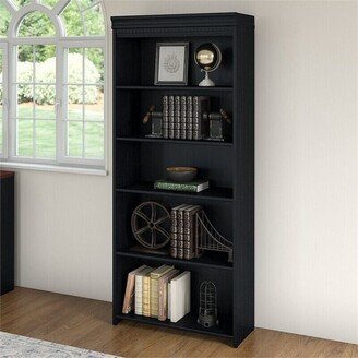 Snake River Décor 5 Shelf Bookcase Adjustable Shelves Antique Black - 52 x 63