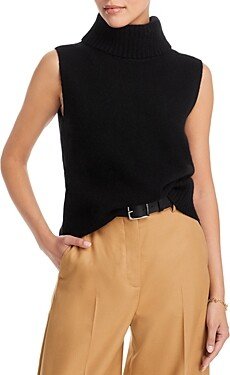 C by Bloomingdale's Cashmere Turtleneck Sleeveless Cashmere Sweater - 100% Exclusive