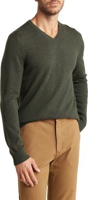 V-Neck Merino Wool & Cashmere Sweater