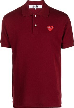 Embroidered Heart Polo Shirt