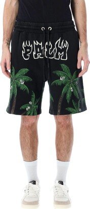 Palms&skull Vint Sweatshorts