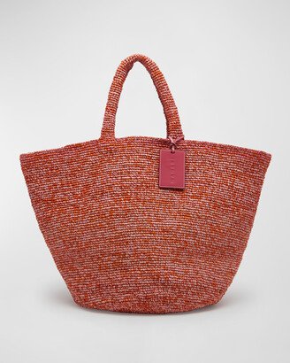 Summer Raffia Beach Tote Bag