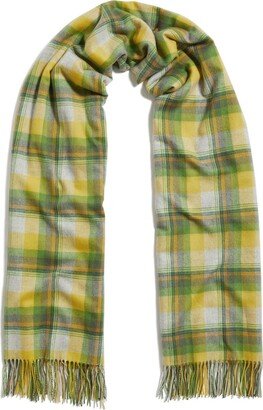 x The Elder Statesman checked cashmere scarf