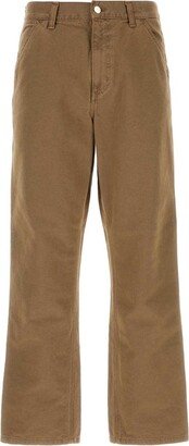 Single Knee Mid-Rise Tapered Trousers-AA