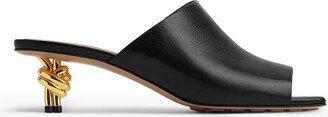 Lambskin Knot Mules 45