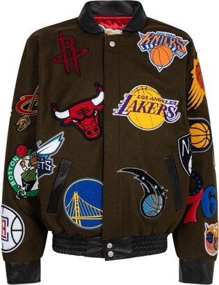 Jeff Hamilton x NBA Collage wool jacket-AA