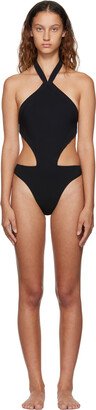 Black Trikini One-Piece Swimsuit