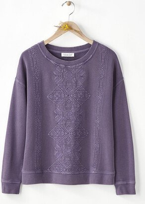 Women's Casa Mia Sweatshirt - Deep Thistle - PS - Petite Size