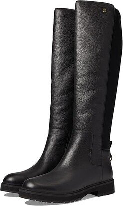 Waterproof Greenwich Tall Boot (Black Leather/Stretch Black) Women's Shoes