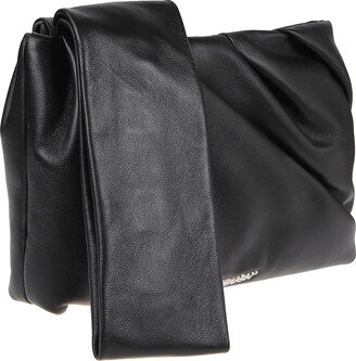 Leather Nejiri Wrist Clutch Bag