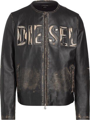 Metal Leather Moto Jacket