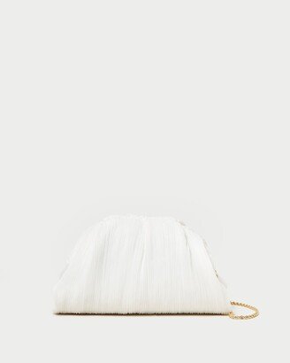 Bailey Pearl Pleated Dome Clutch