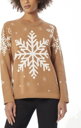 Women's Snowflake Crewneck Sweater