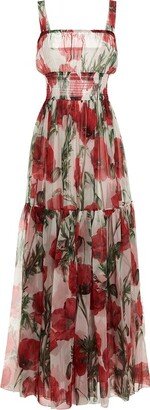 Floral-Printed Sleeveless Dress