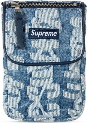 Jacquard Denim Neck Pouch