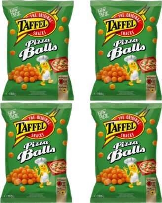 4 X Taffel Pizza Balls Snack Crisps 130G 4.6Oz