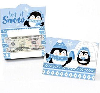 Big Dot Of Happiness Winter Penguins - Holiday and Christmas Party Money And Gift Card Holders 8 Ct