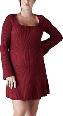 Mini Sweater Maternity Dress