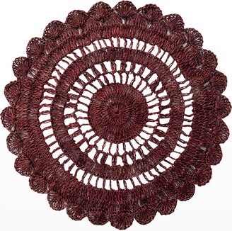 Macrame Placemat, Cranberry