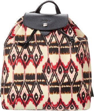 Le Pliage Ikat Nylon & Leather Backpack