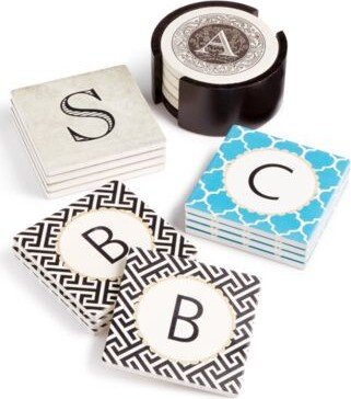 Monogram Coaster Set Collection